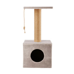 Домик-когтеточка, светло-серый